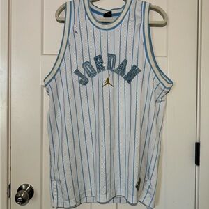Jordan Blue and White Striped Jersey